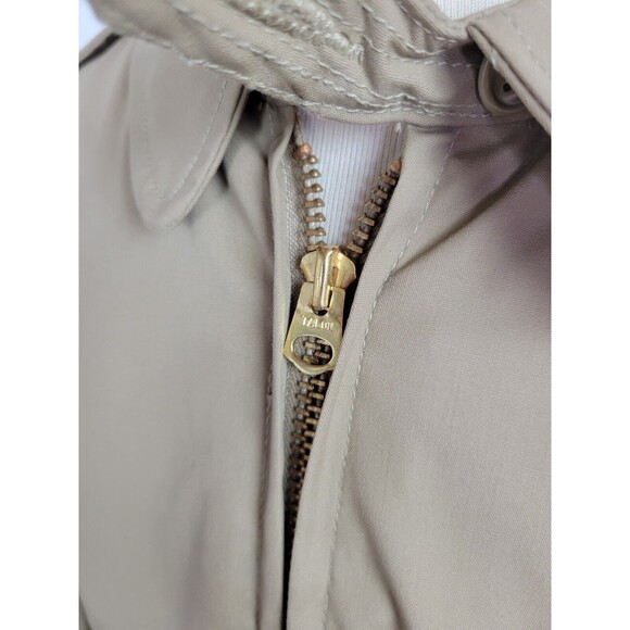 Vintage Creighton Mens Tan Windbreaker Jacket 3729 Sz 42L - Picture 8 of 13